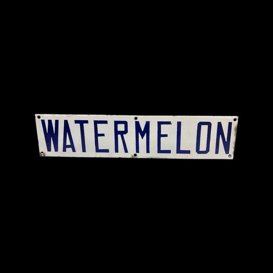 Watermelon Porcelain Sign