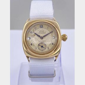 RARE 14CT GOLD CYMA TRENCH WATCH 1940S/