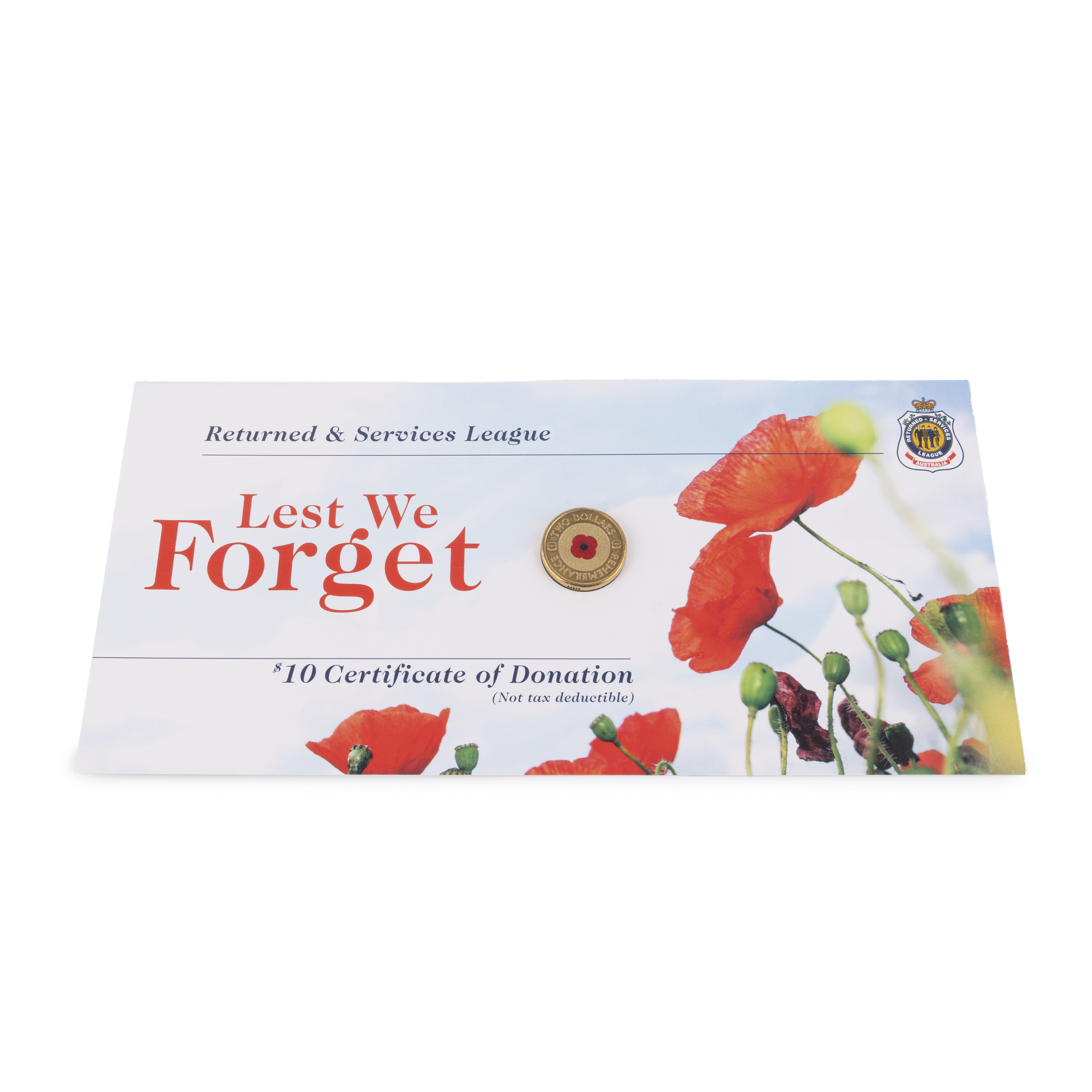 RSL - Lest We Forget, Two Dollars, 2012, UNC