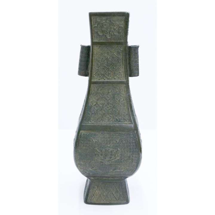 Chinese Qing Archaic Bronze Arrow Vase