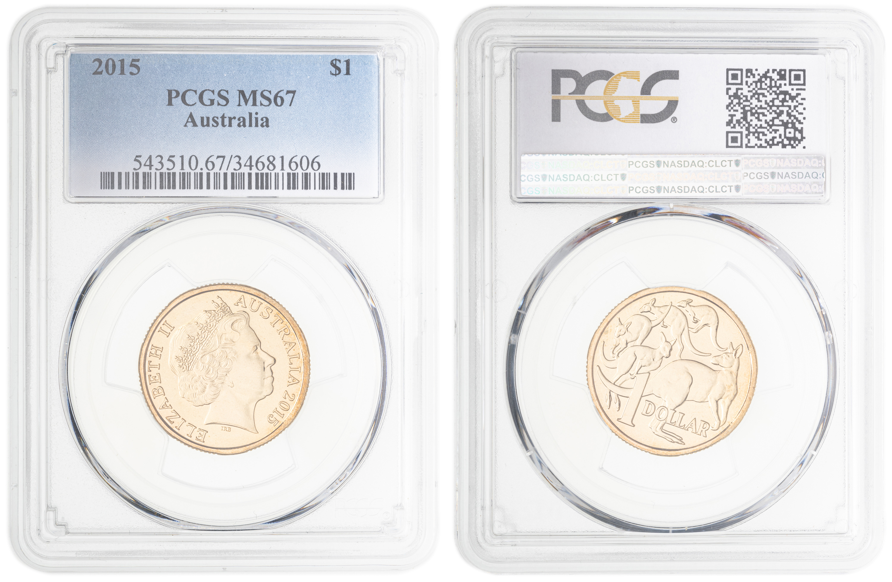 , One Dollar, 2015, PCGS MS67