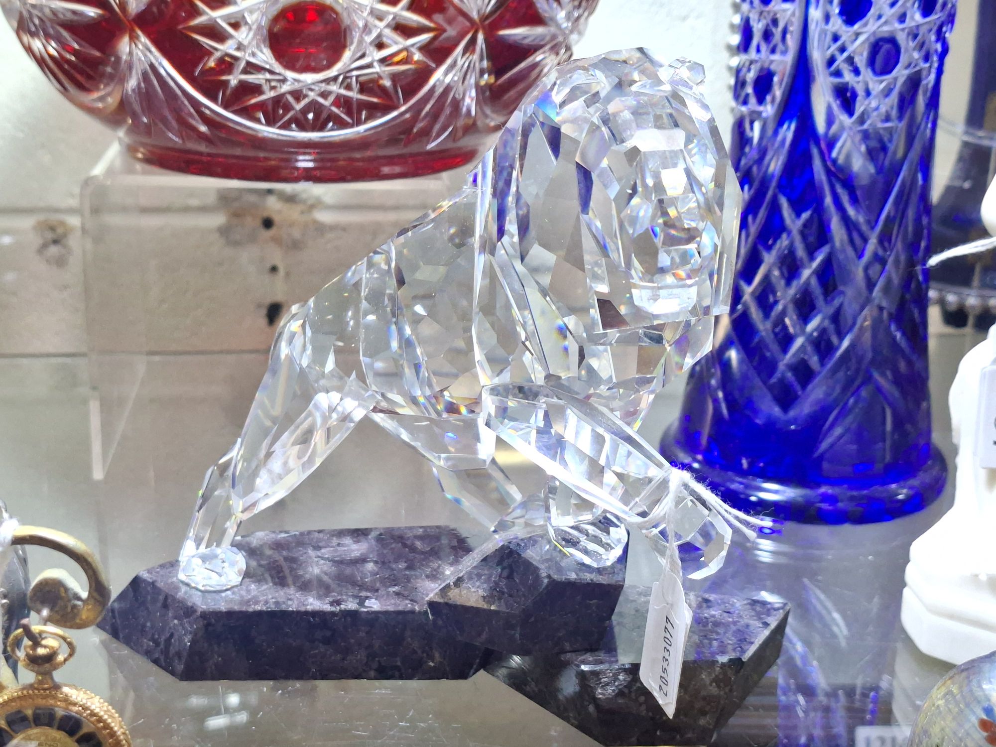 Swarovski Crystal Lion Figurine
