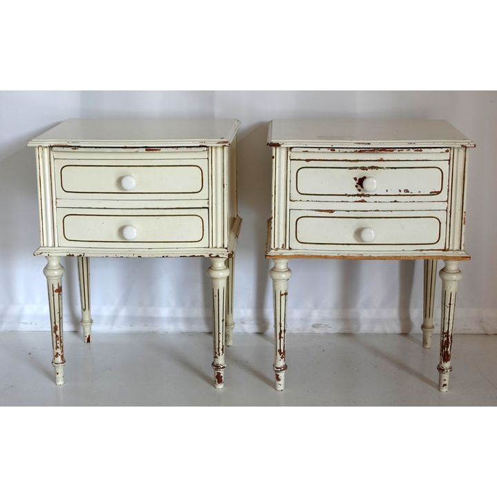 PAIR OF DUCOED PEDESTALS