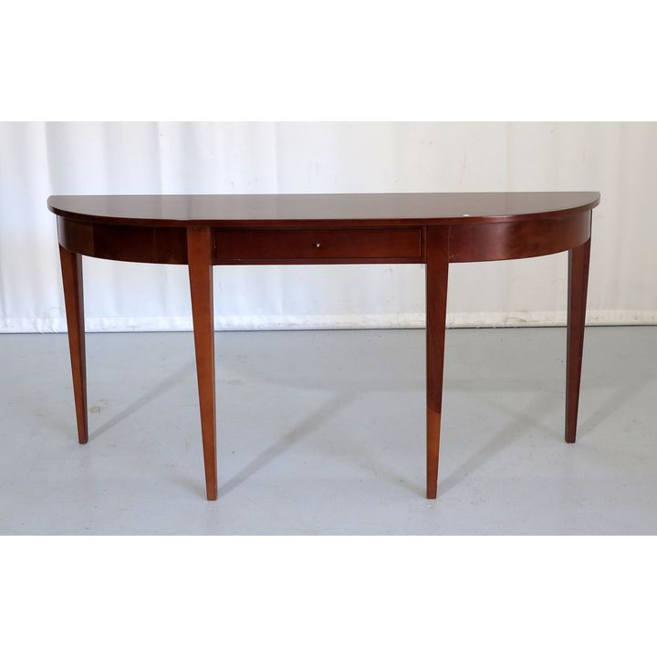 MAHOGANY ONE-DRAWER CONSOLE TABLE