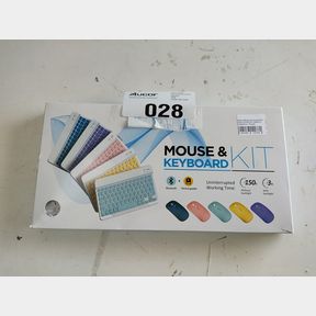 WIRELESS BLUETOOTH KEYBOARD MOUSE COMBO FOR TABLET OR SMARTPHONE - PURPLE -