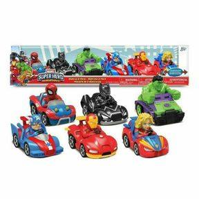 MARVEL SUPER HERO ADVENTURES VEHICLE SET 6 PACK