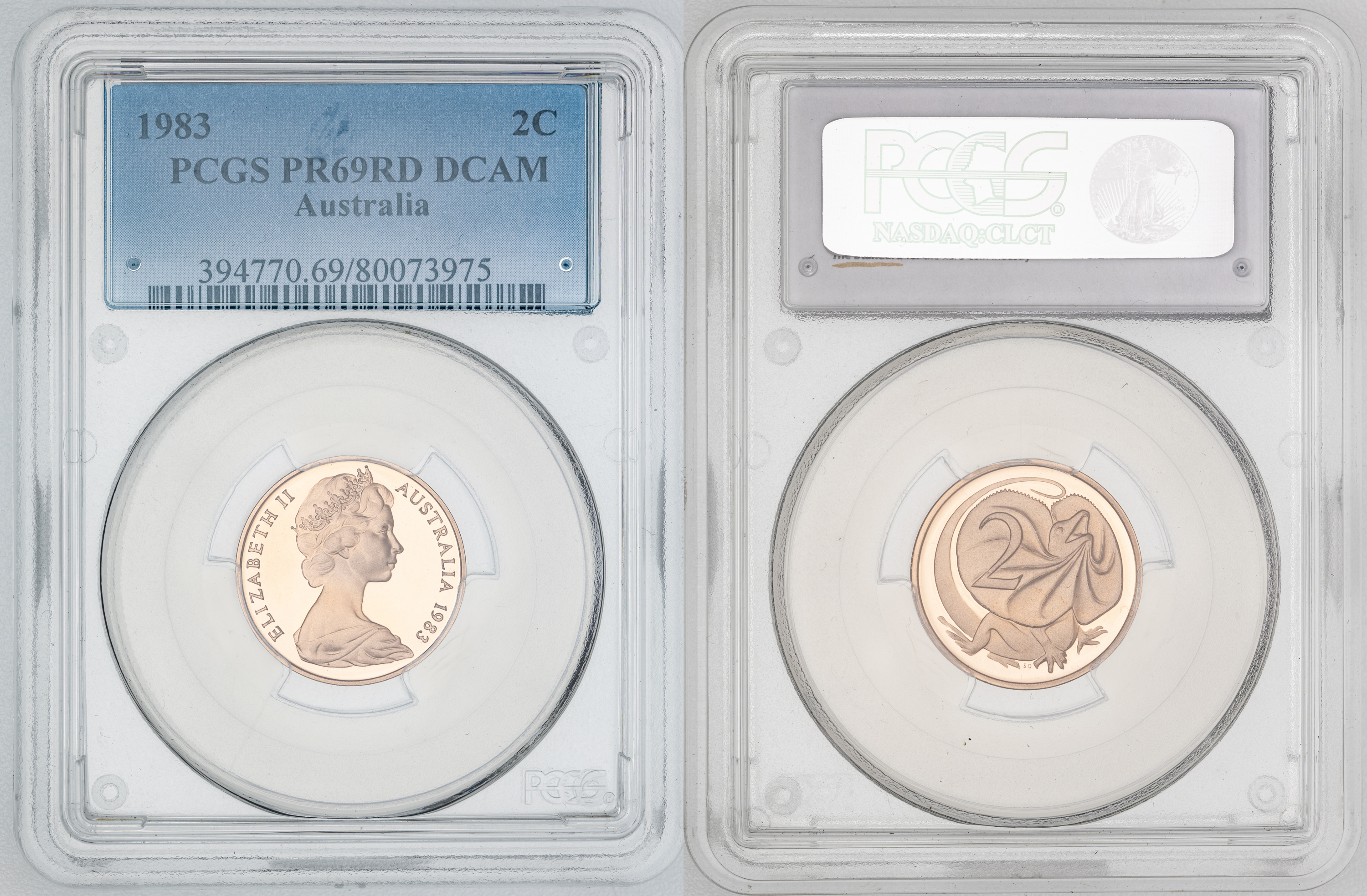 Elizabeth II, , Two Cent, 1983, PCGS PR69DCAM