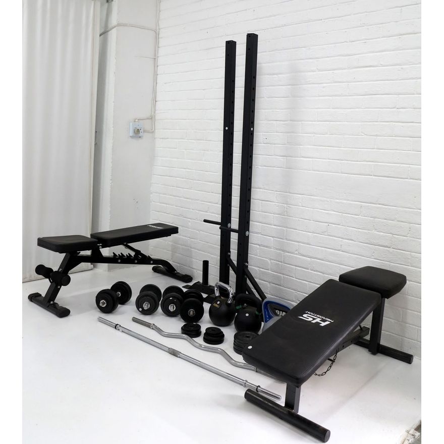 COLLECTION OF GYM EQUIPMENT