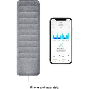 WITHINGS SLEEP TRACKING MAT THAT ANALYZES YOUR SLEEP AND DETECTS BREATHING DISTURBANCES, GRAY