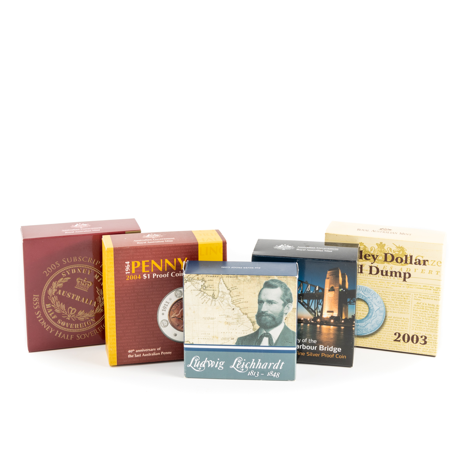 Elizabeth II, RAM, One Dollar - Five Dollars, 2003 - 2013, FDC