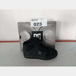 DC KID S PURE HIGH ELASTIC LACE HIGH-TOPS - BLACK - UK JUNIOR 11 -