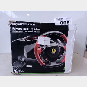 THRUSTMASTER FERRARI 458 SPIDER WHEEL FOR XBOX SERIES X S AND XBOX ONE - BLACK - ENJOY A REALISTIC IMMERSIVE RACING EXPERIENCE