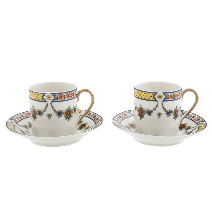 Para filiżanek do espresso, Limoges, Raynaud, ok. 1930 r.