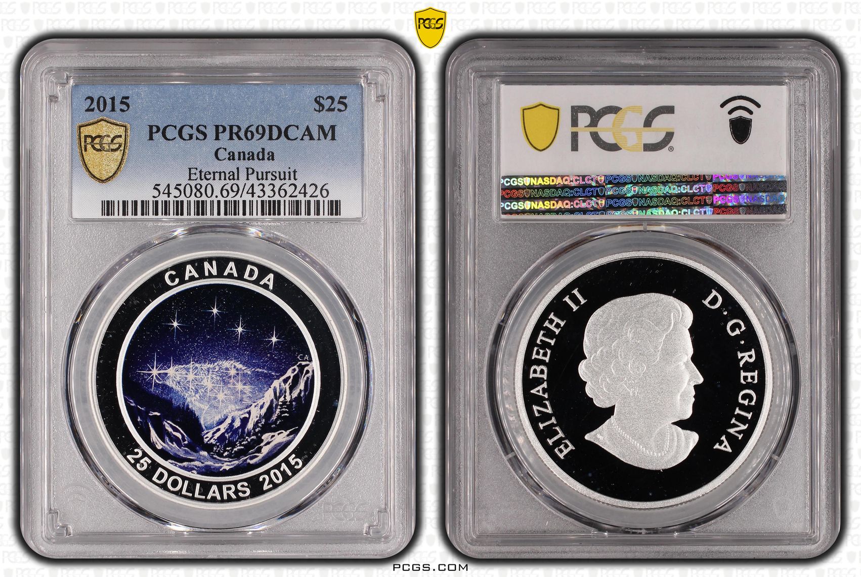 Canada, Eternal Pursuit, Two Dollar, 2015, PCGS PR69DCAM