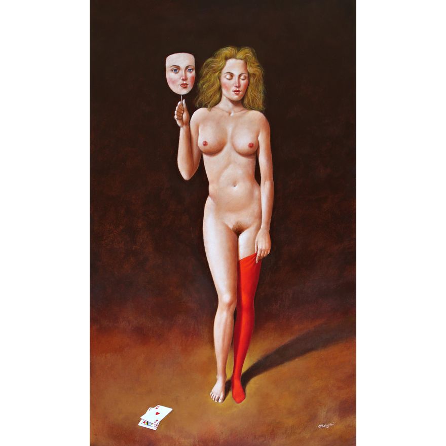 Rafał Olbiński | The Queen of hearts, 2020