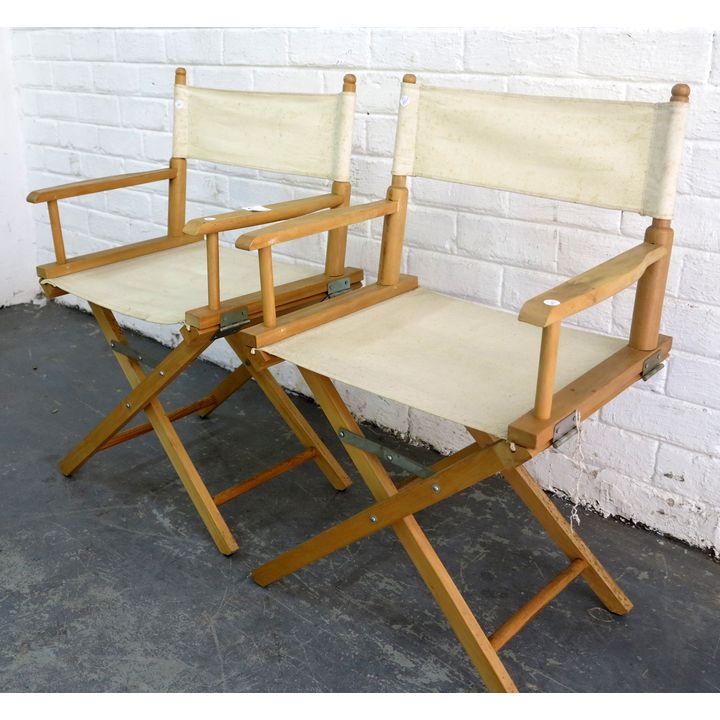 PAIR OF DIRECTOR'S CHAIRS,