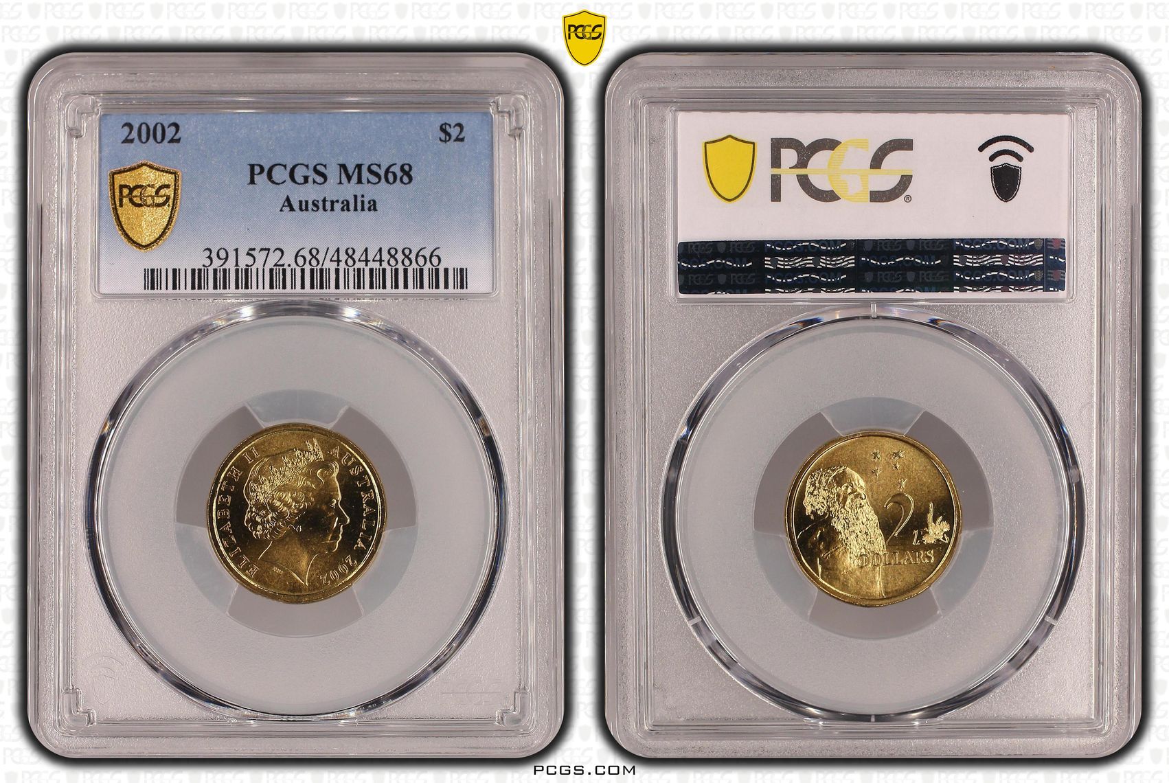 Elizabeth II, Two Dollar, 2002, PCGS MS68