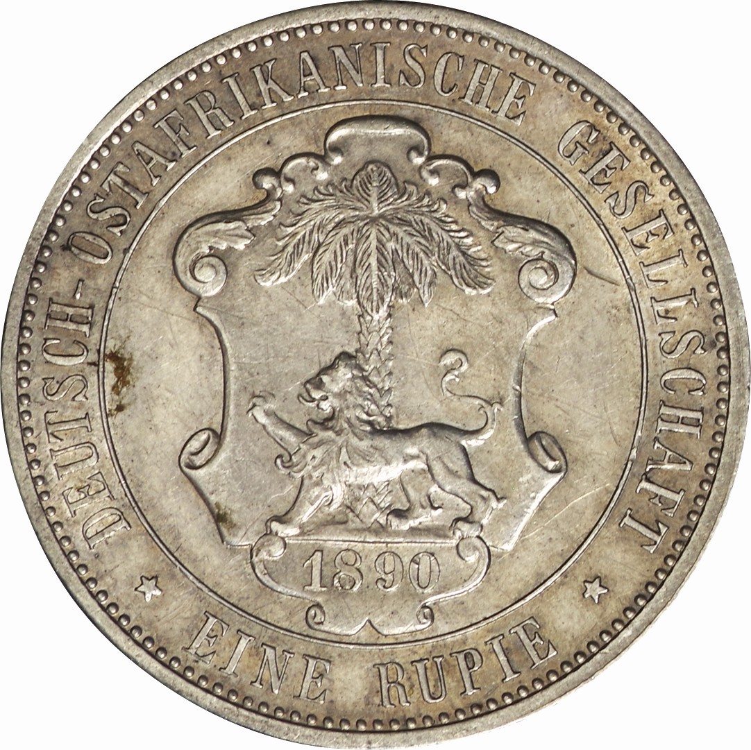 ドイツ領東アフリカ ルピー銀貨 1890年 ヴィルヘルム2世