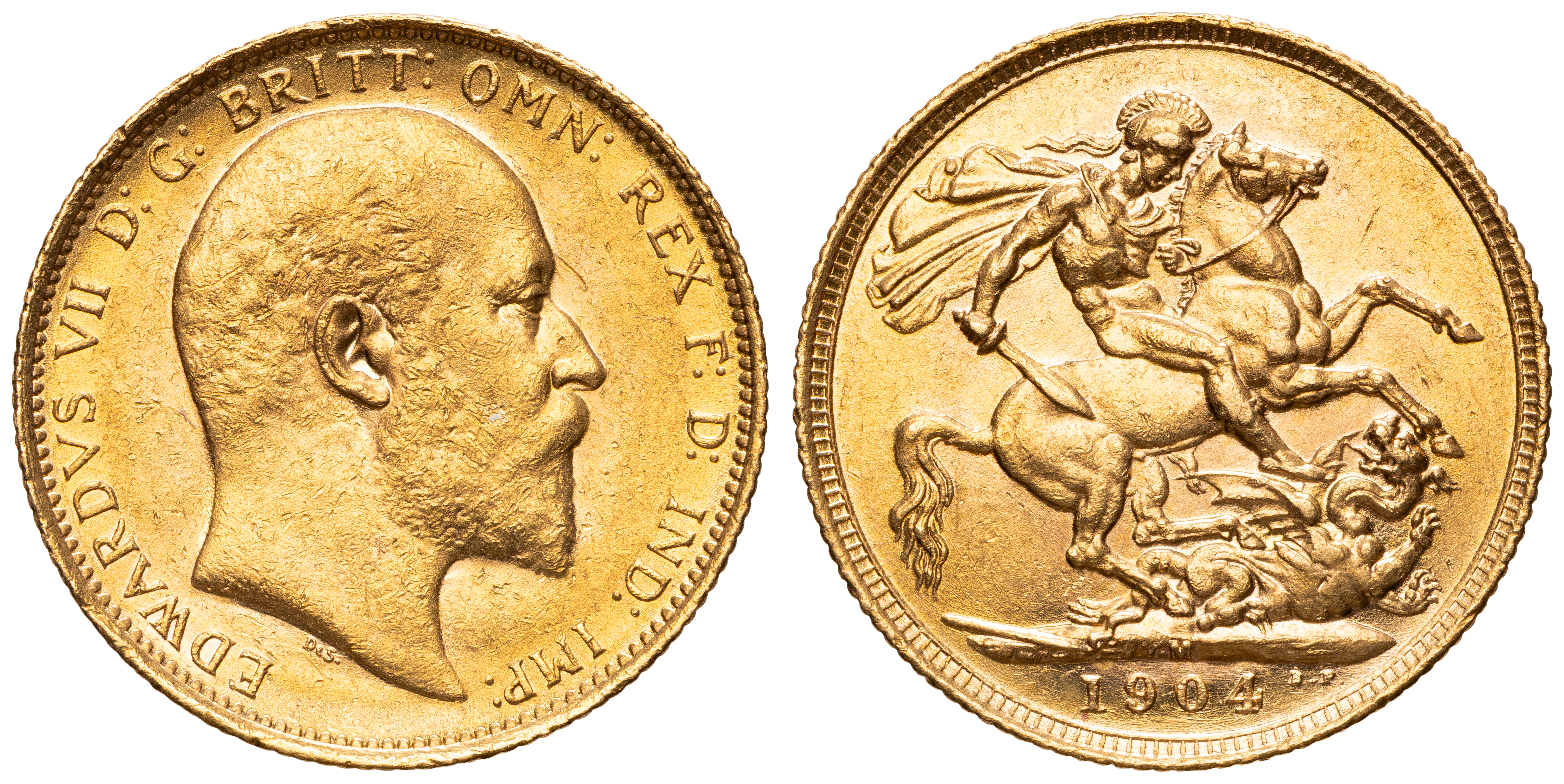 Edward VII, Sovereign, 1904-M, EF