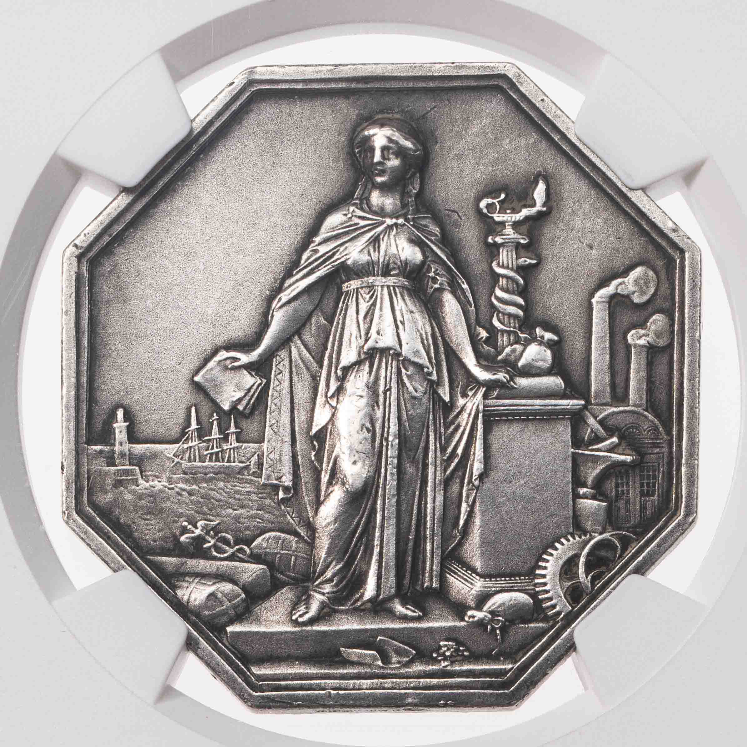 フランス-France. NGC AU58 MATTE. 極美. EF. CIC銀行設立記念