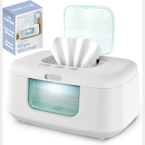 TINYBUMS BABY WIPE WARMER & DISPENSER WITH LED CHANGING LIGHT & ON/OFF SWITCH - JOOL BABY (AQUA)