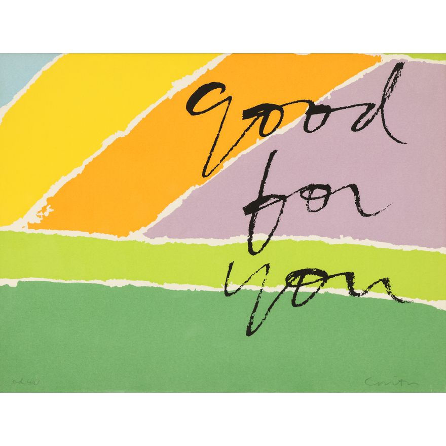 Sister Corita Kent ''Good for You #1'' 1984 Serigraph