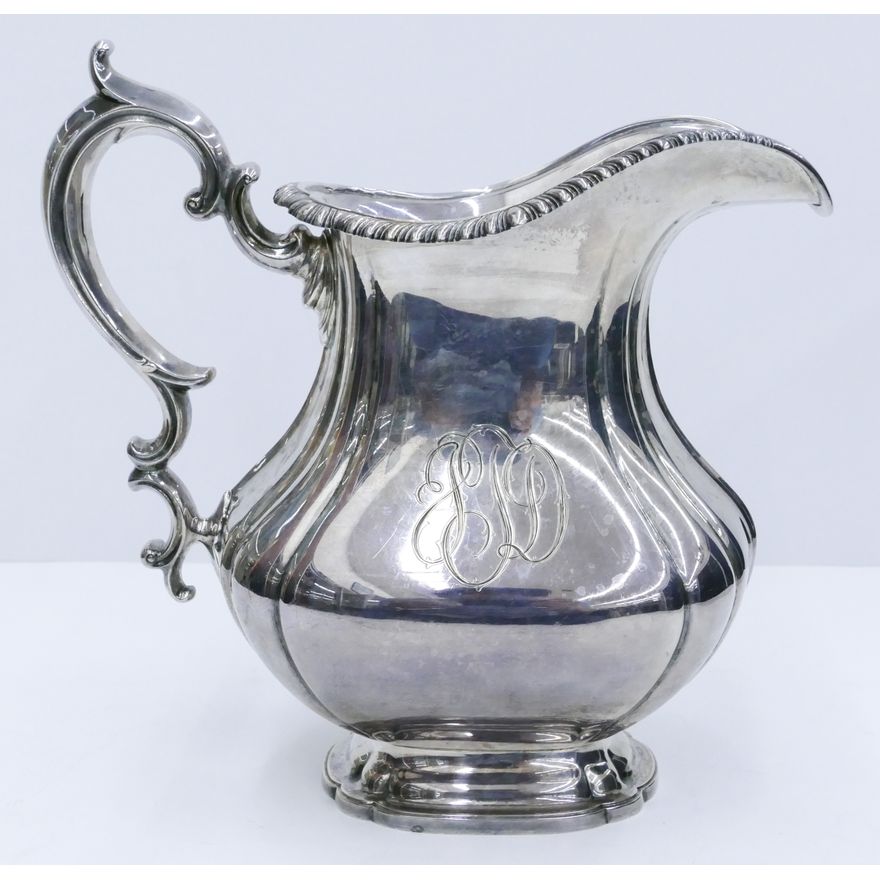 Ornate Gorham Sterling Silver Water Pitcher