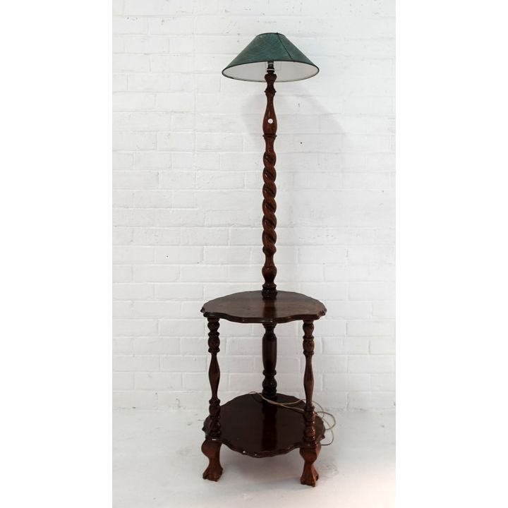 STANDARD LAMP TWO-TIER TABLE