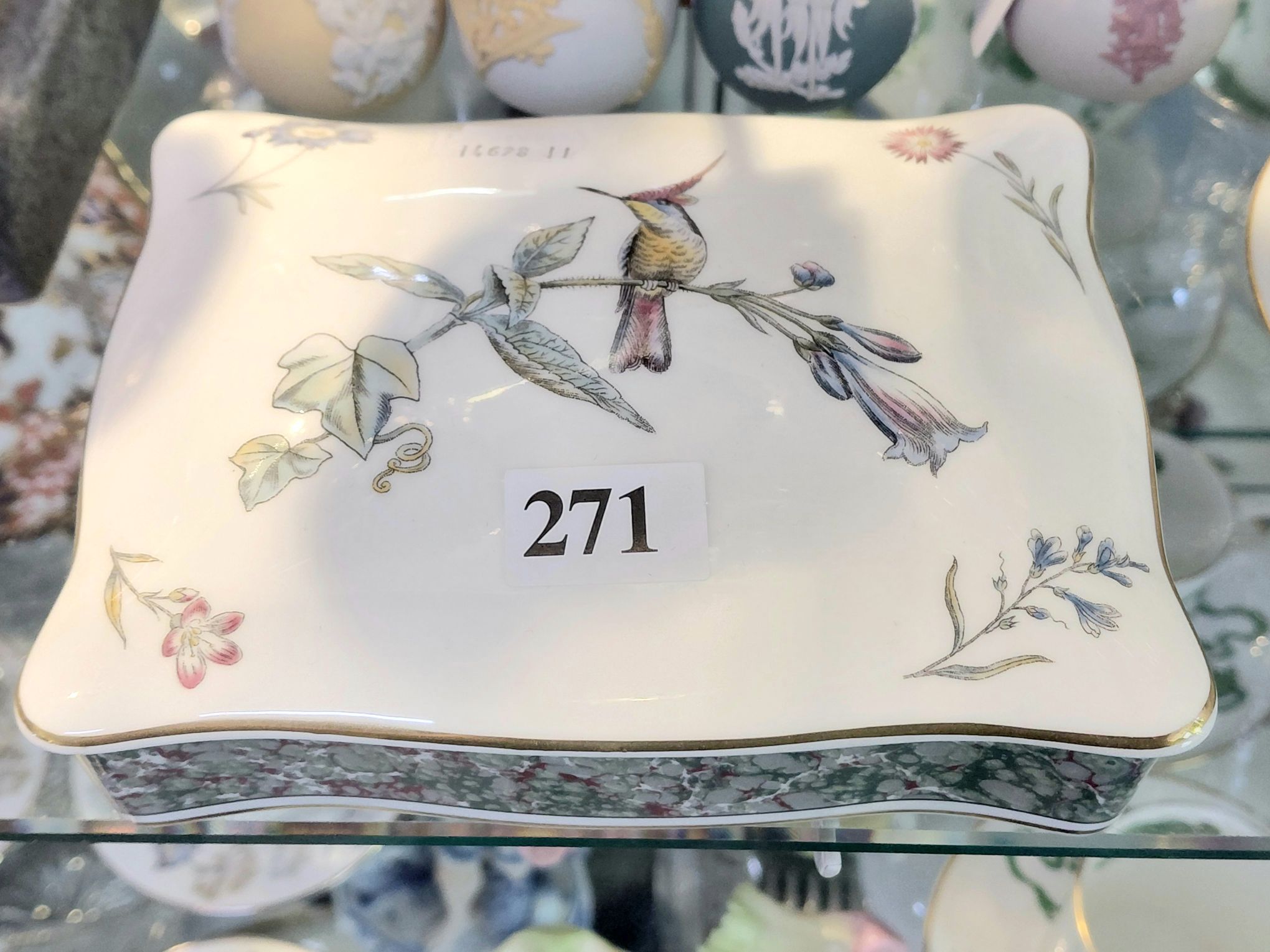 WEDGWOOD BONE CHINA TRINKET BOX