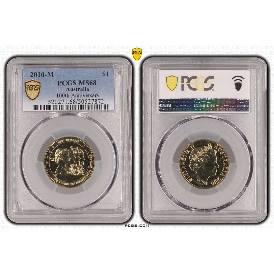 100th Anniversary, One Dollar, 2010-M, PCGS MS68