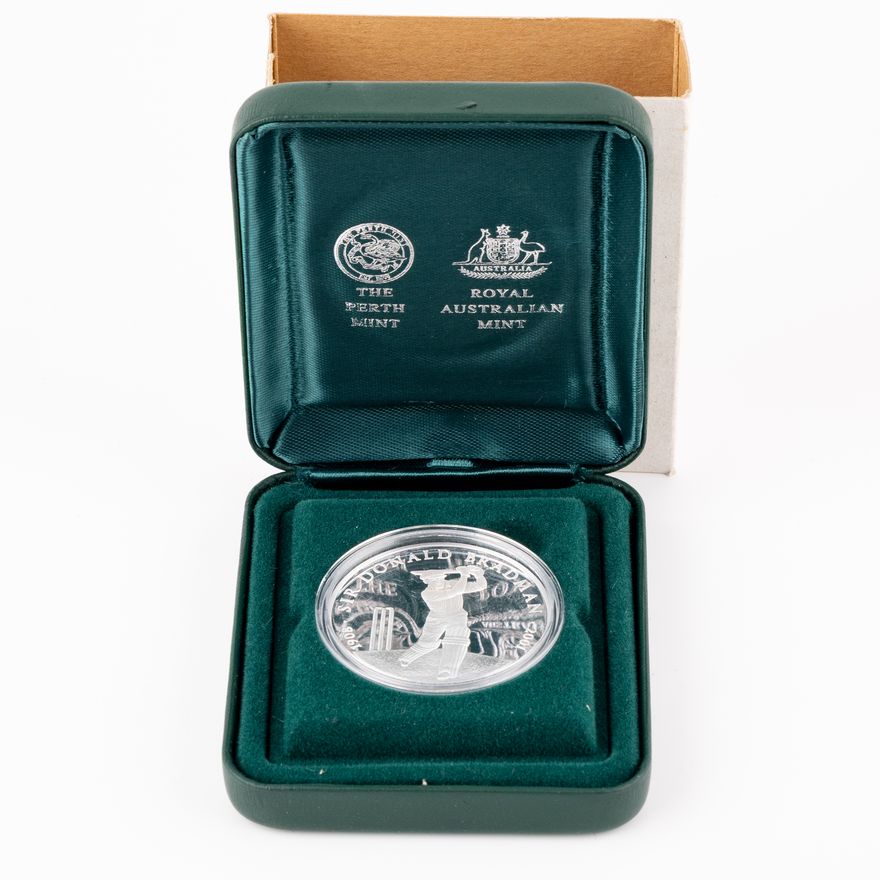 Elizabeth II, Perth Mint -  Sir Donald Bradman, Five Dollars, 2001,  FDC