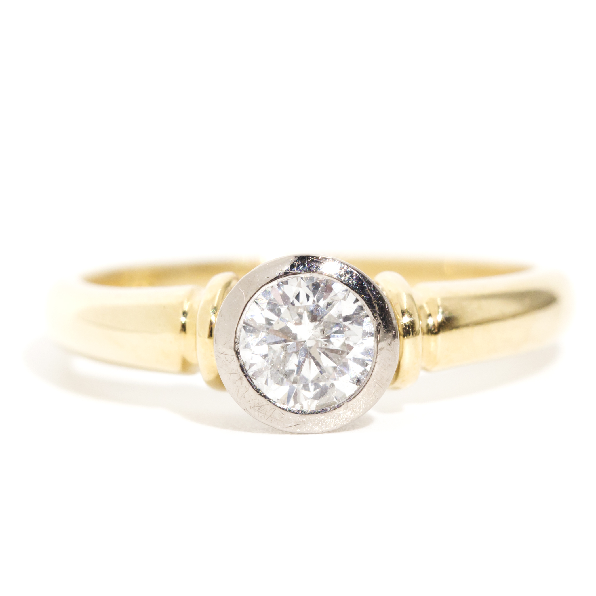 2393 · Half Carat Solitaire Diamond Ring in 18 Carat Gold