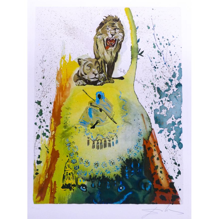 After Salvador Dali 'Dreams of Solomon & Sheba (Leoni)' S/N Lithograph. 1972. Edition 164/195. High Quality Gallery Framing.