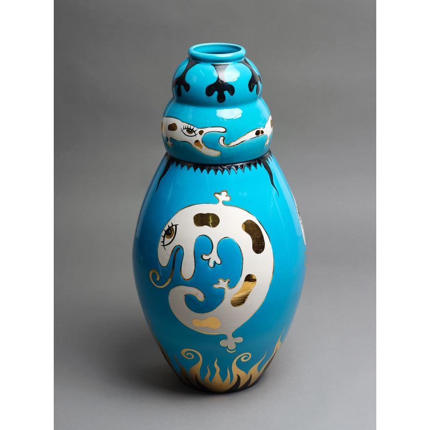 Marco Zanini and Massimo Giacon for Bitossi, Italy - ‘Salamander’ Vase (1996)