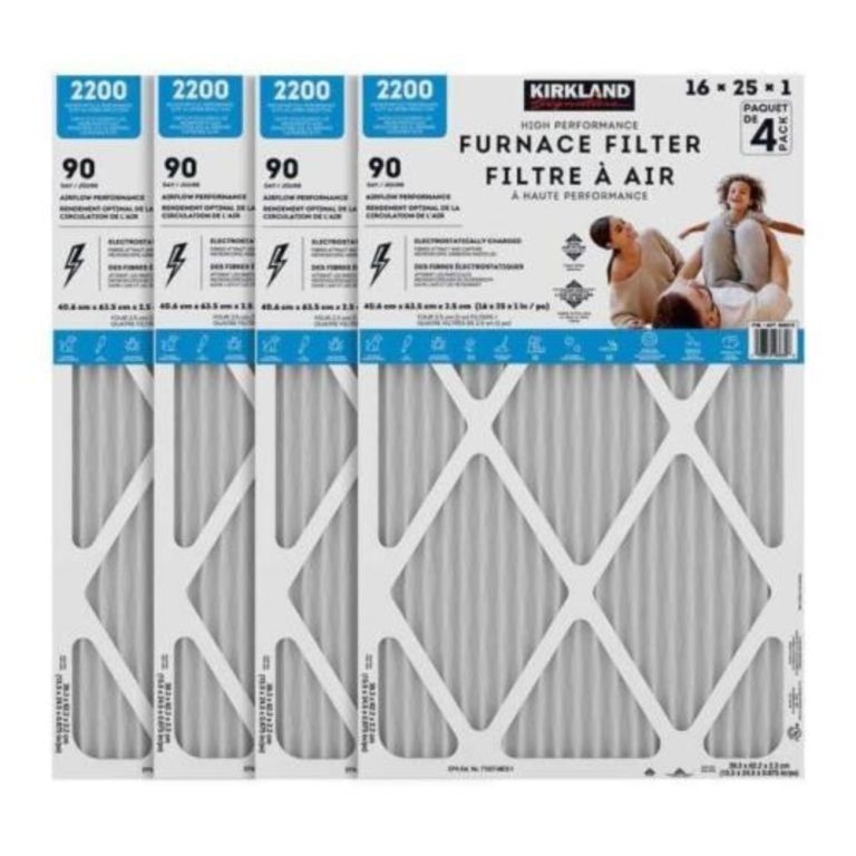 Kirkland Signature Furnace Filters, 4 Pack Vanzant Auctions