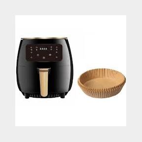6L Digital Roaster Air Fryer with Paper Liners - Black -(Not In A Box) -| Bar 9902076828674 - 51745/9862 SN B2 (S10)