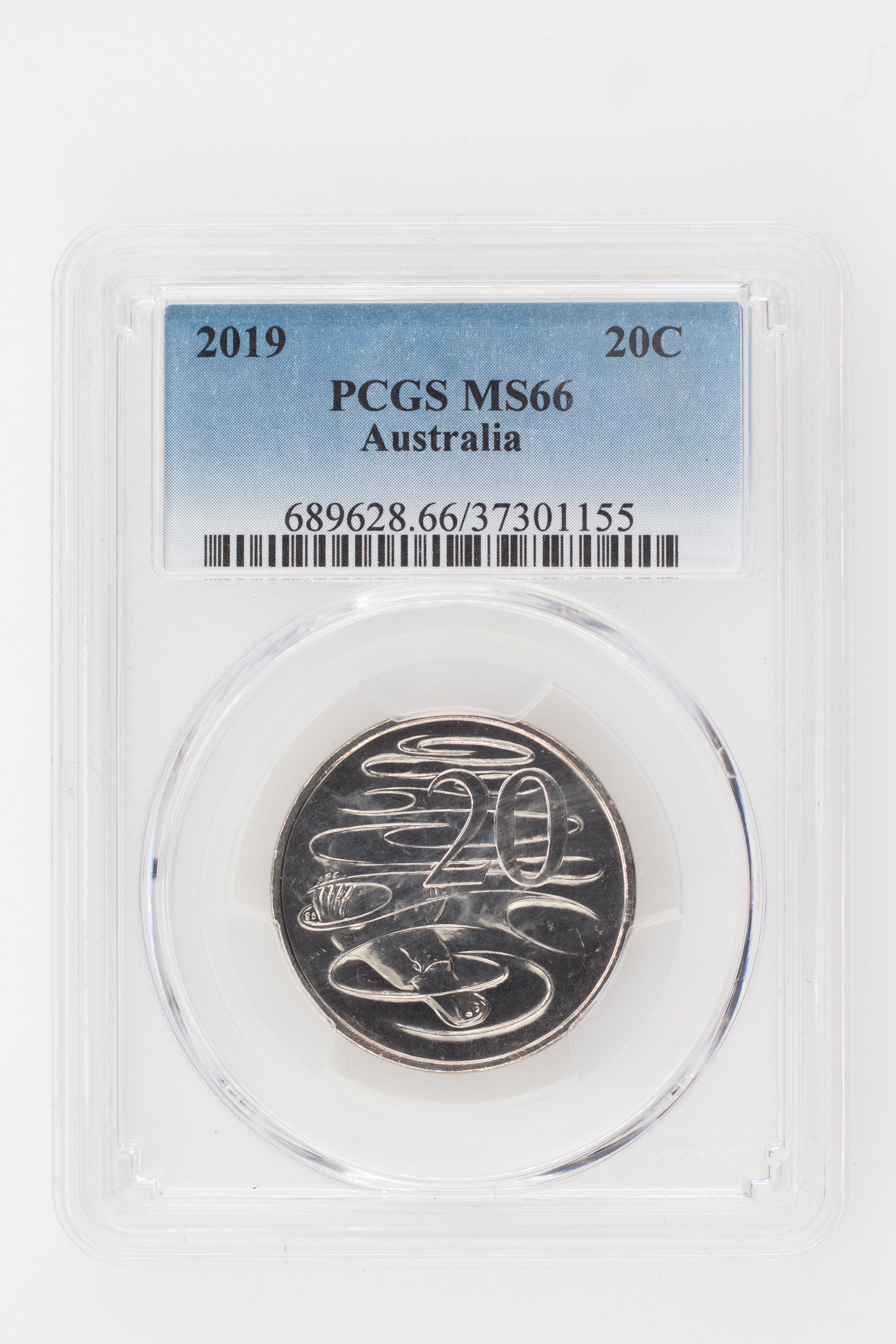 2019 Australia Twenty Cent, 20c I. Rank-Broadley Effigy PCGS - MS66 -155