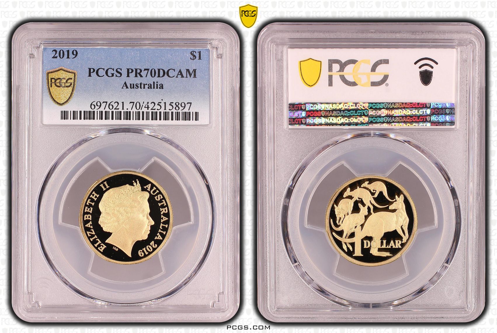 Elizabeth II, One Dollar, PR70DCAM , 2019 PCGS POP - 15/0