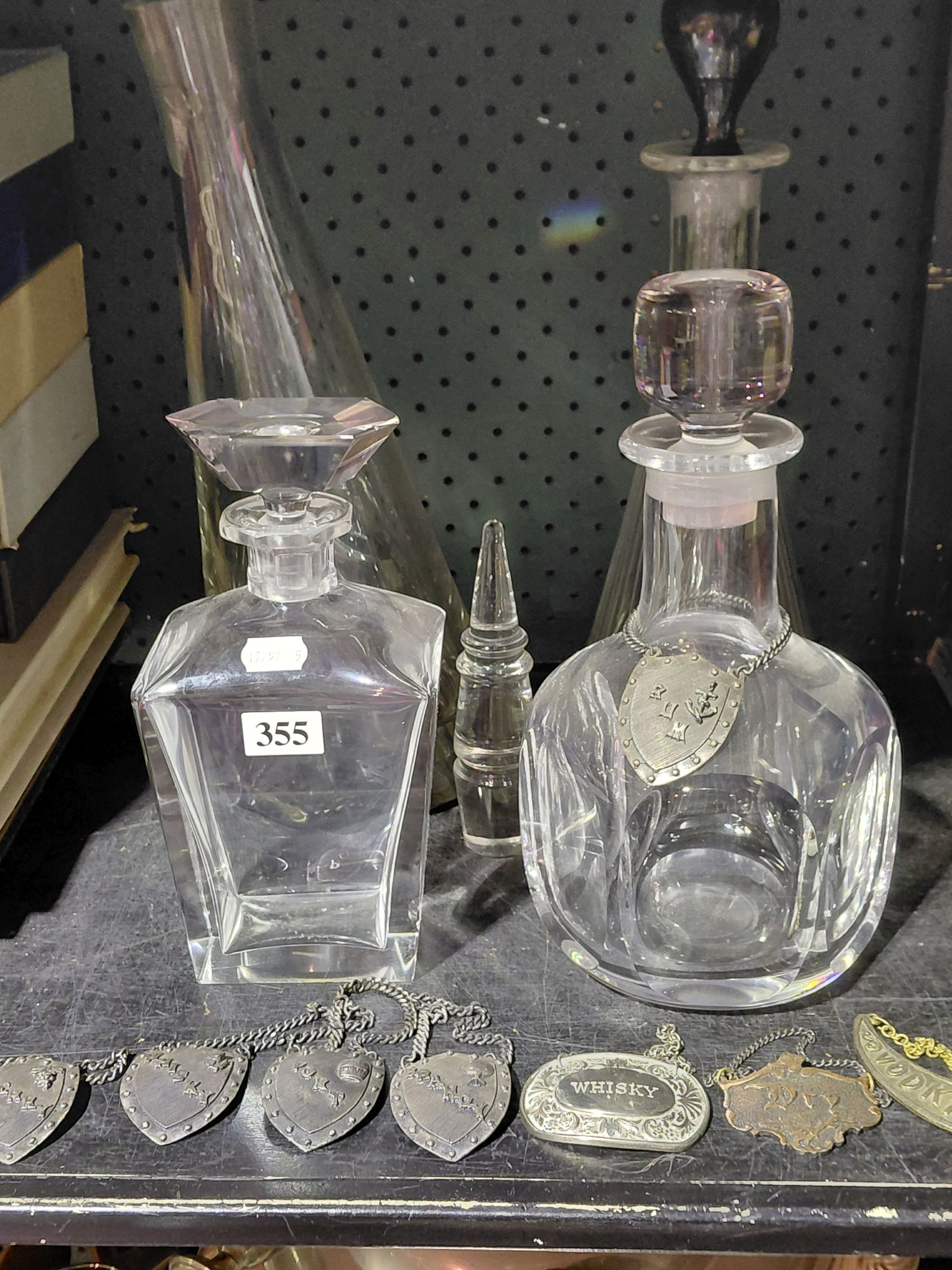 355 · DECANTER LABELS AND DECANTER