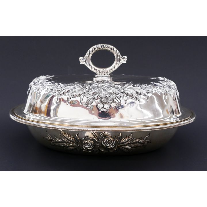 S. Kirk & Son Sterling Repousse Covered Server