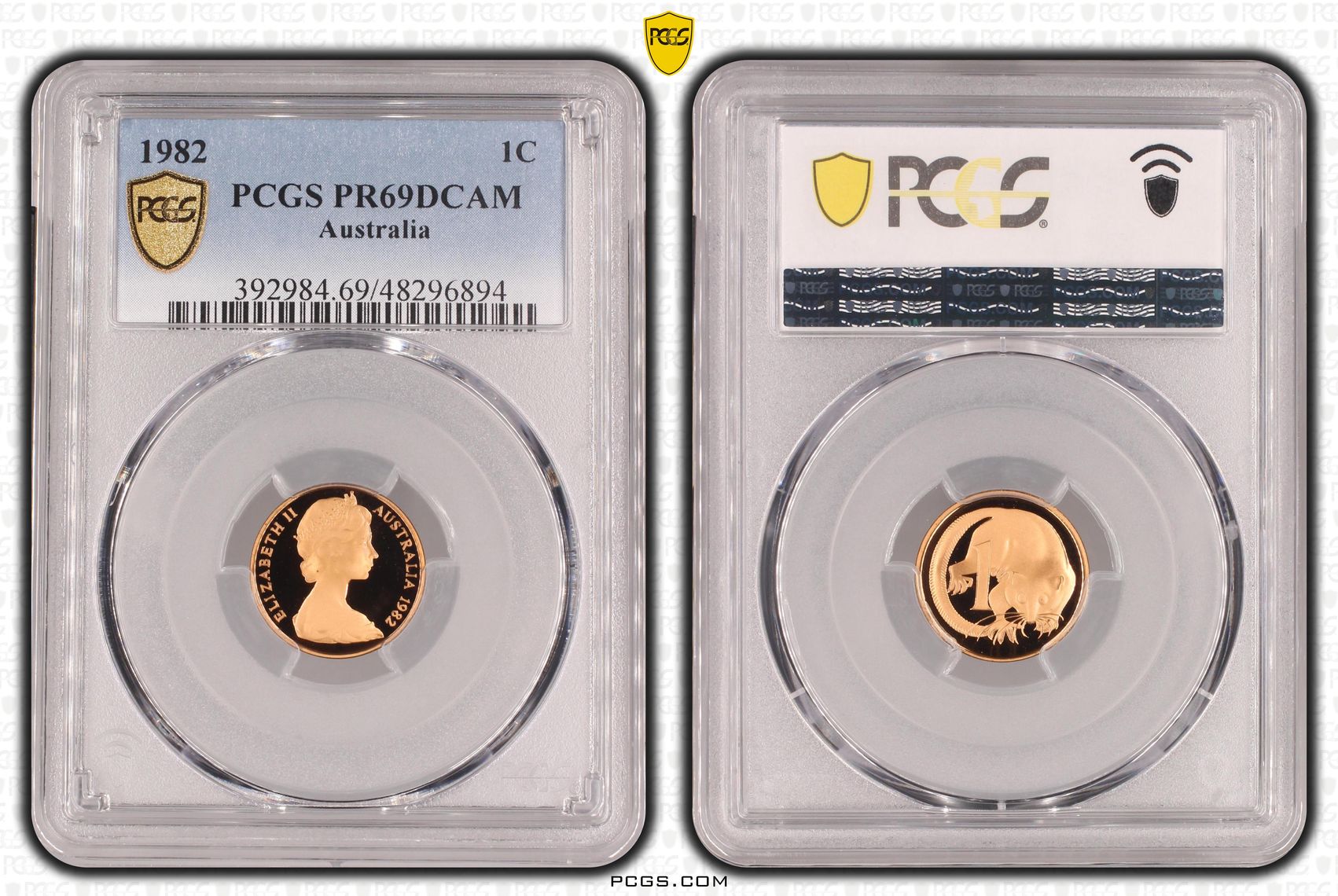 , One Cent, 1982, Pcgs Pr69dcam