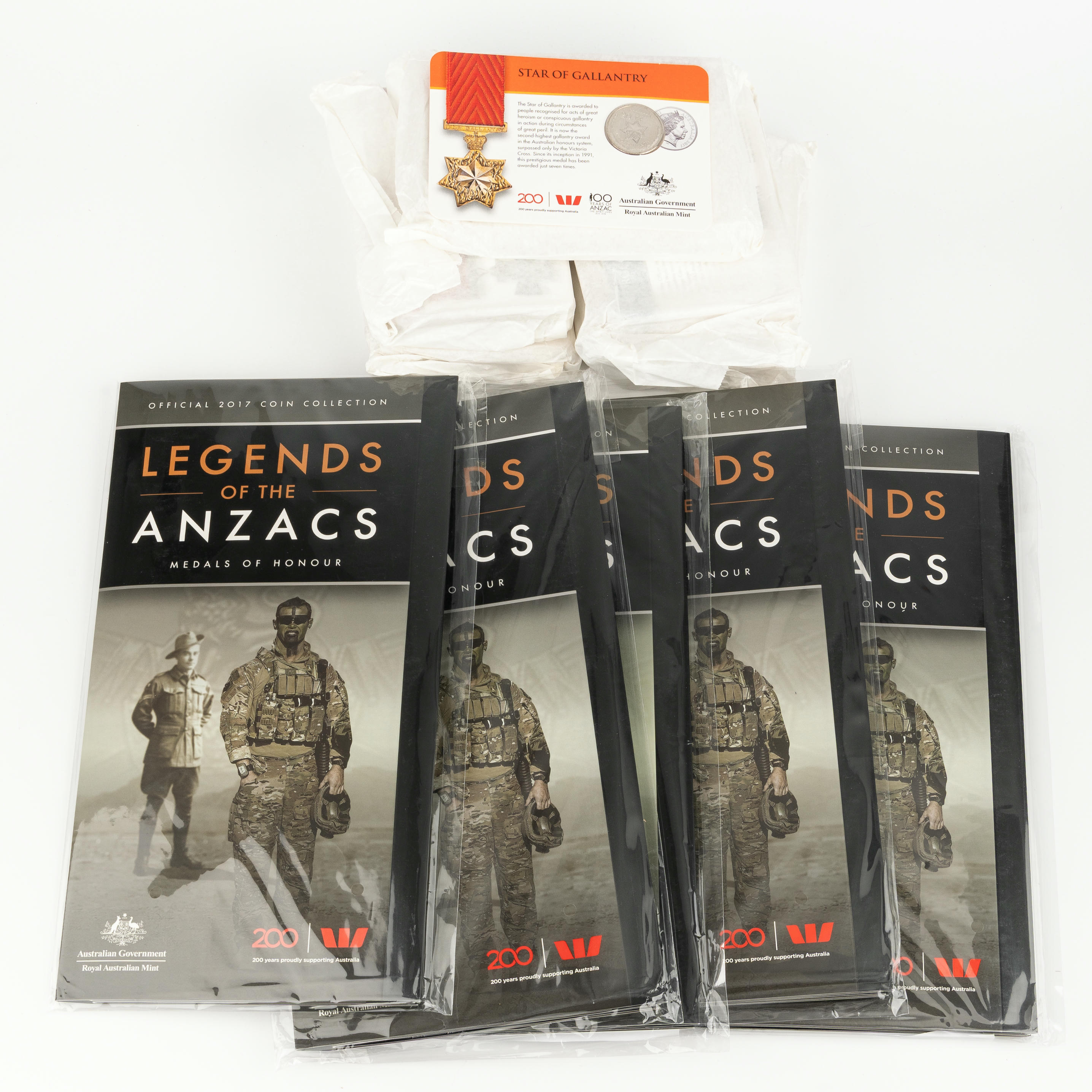 Elizabeth II, RAM - Legends of the ANZACS, Twenty Cents - Twenty Five Cents, 2017, UNC