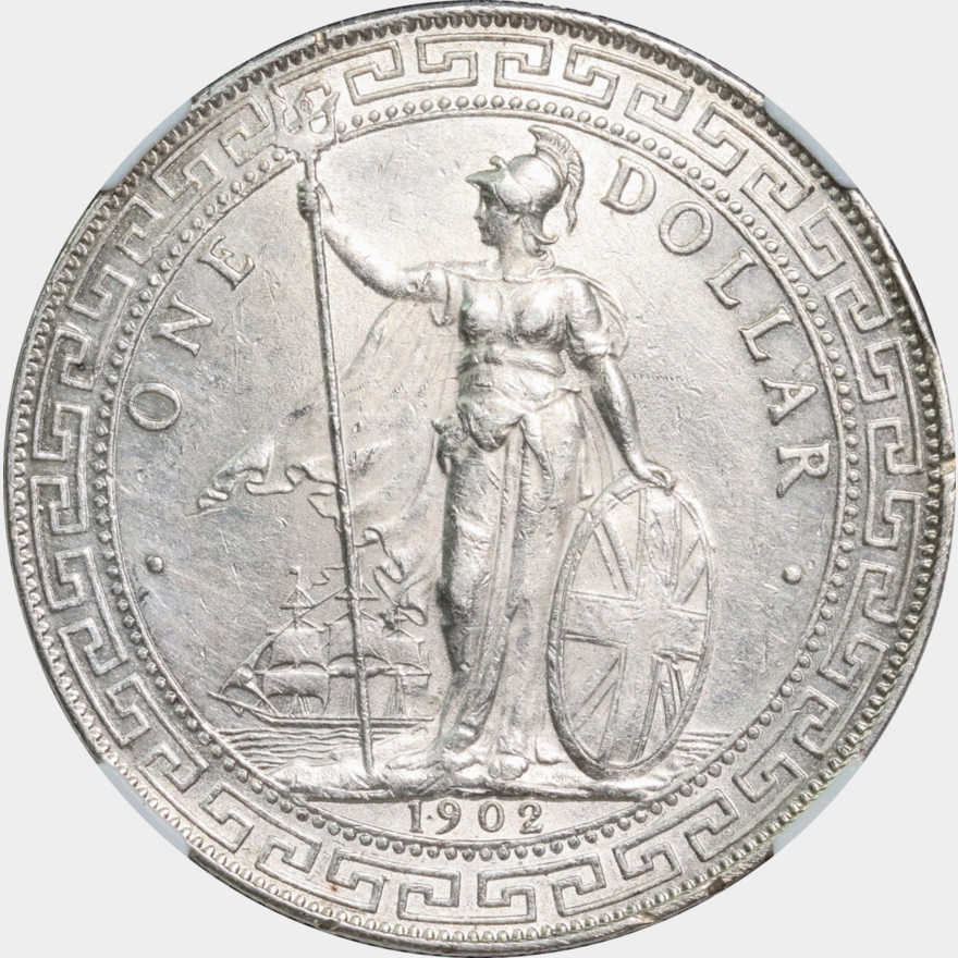 Great Britain 1902B Trade Dollar NGC MS61 | Monetarium Singapore 