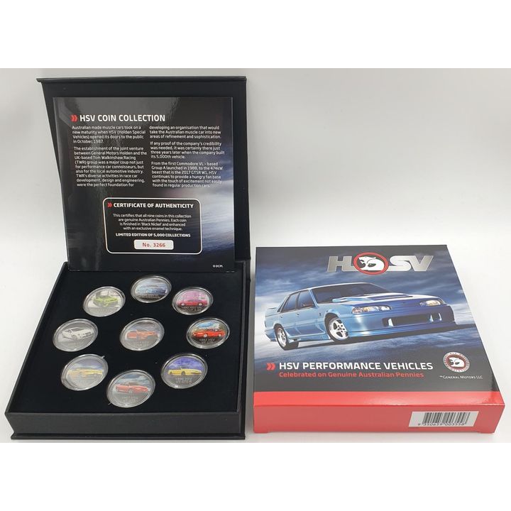 HSV 9-Coin (Aus. Penny) Collection