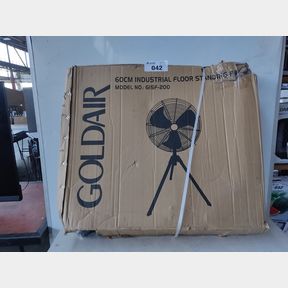 GOLDAIR GISF-200 PEDESTAL FAN - METALLIC (600MM)