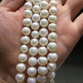 Long (115cm) Ladies Creamy White Spiral Cutrured Pearls Necklace |