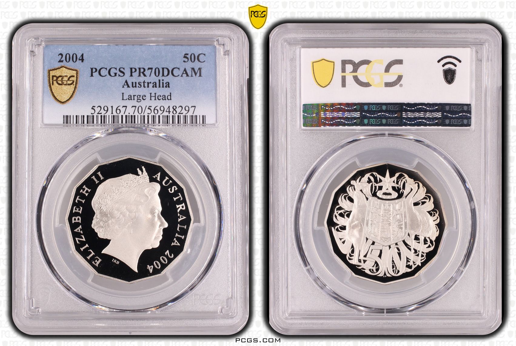 Large Head, Fifty Cent, 2004, PCGS PR70DCAM