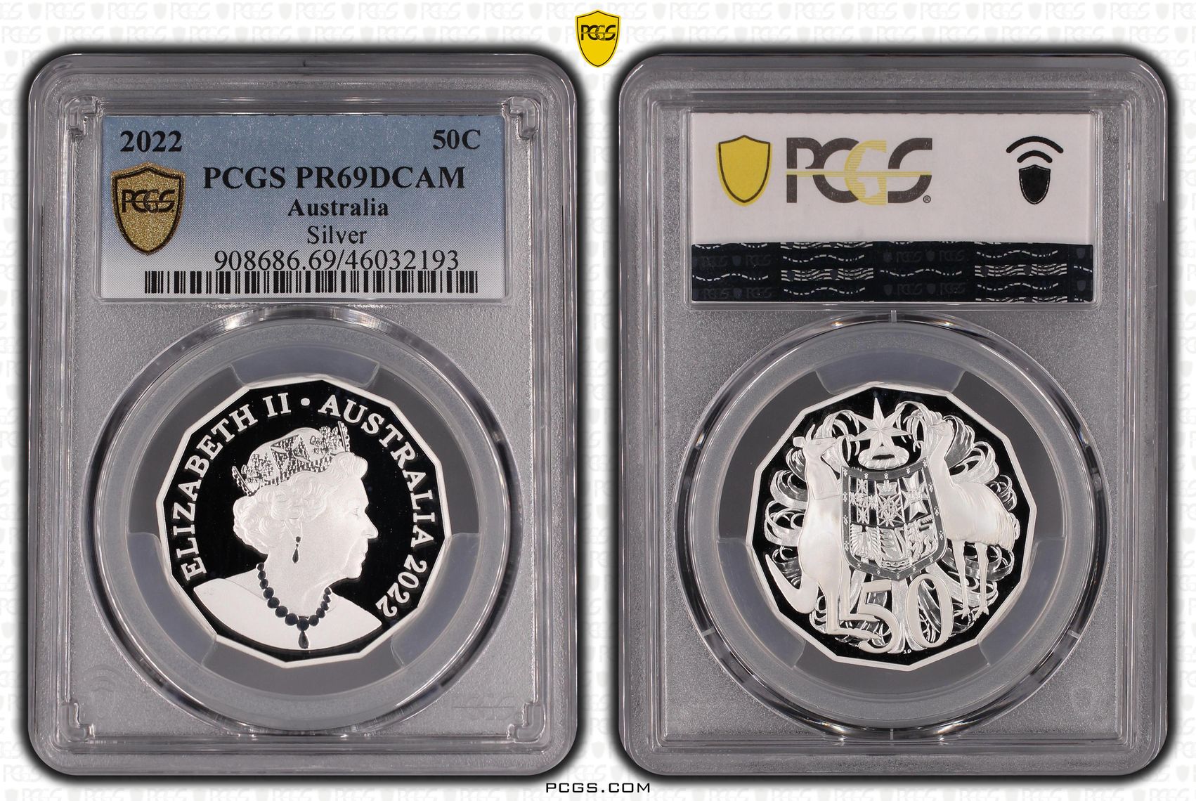 Silver, Fifty Cent, 2022, PCGS PR69DCAM