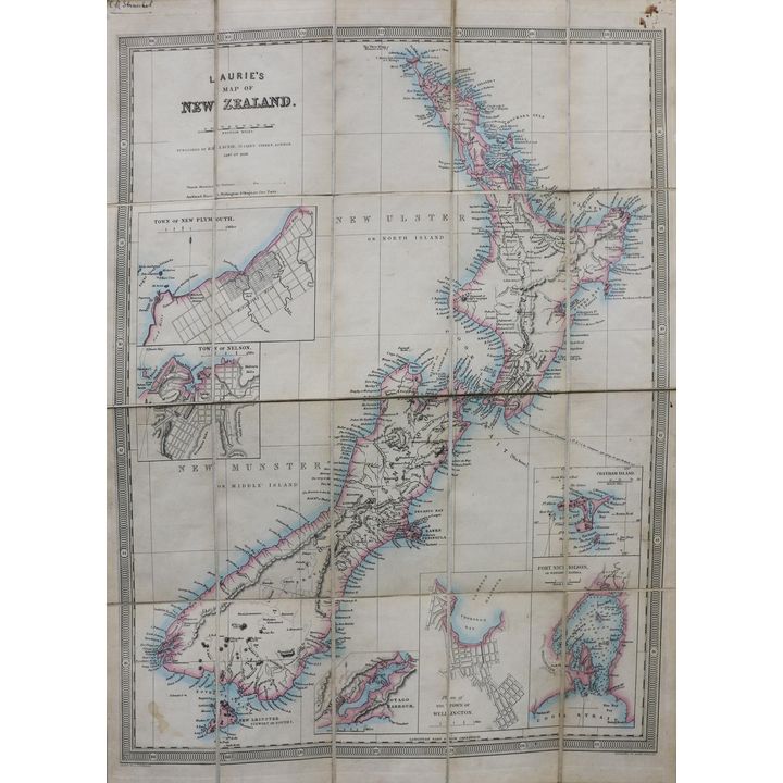 LAURIE, R.H., Laurie's Map of New Zealand