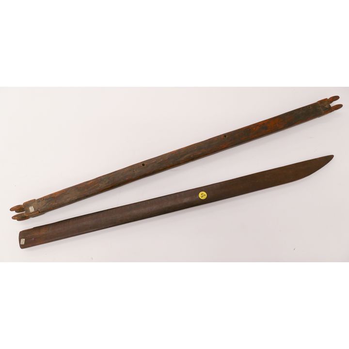 2pc Indonesian Hardwood Implements- 31'' and 33''